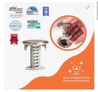 Sink Shroom Nickel Edition Revolutionary Bathroom Sink Strainer Hair Catcher