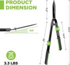 Workpro 25-33  Hedge Shears  Manual Hedge Trimmers With Steel Wavy Blade New