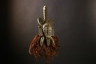 African Senufo Mask Antique African Tribal Mask Wood Wall Decor Vintage-g4451
