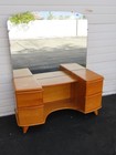 Heywood Wakefield Solid Wood Vanity Makeup Table And Swivel Stool 6615