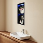 12x24in Stainless Steel Shower Niche Rgb Bathroom Wall Niche With Remote Control