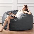 Memory Foam Bean Bag Chair Soft Plush Lounge Chair Washable Eco-friendly New