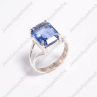 Tanzanite Ring Solid Sterling Silver Band  Statement Ring Handmade Ring All Size