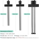 Hitop Outdoor Pond Heater - 150w 300w 600w Aquarium 150w  Metallic Color 