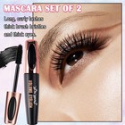 2 Pack 4d Silk Fiber Lash Mascara lengthening And Thick long Lasting Waterpro   