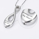 Cremation Ashes Jewelry Infinity Urn Pendants Ashes Holder Memorial Keepsake Urn