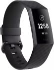 Black-new Fitbit Charge 3 Fitness Activity Tracker Heart Rate Monitor Smartwatch