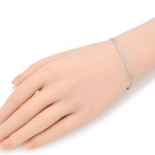 1pc Real 925 Sterling Silver Diamond-cut Bismark Link Bracelet 6 5 Inch Chain   