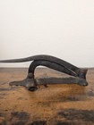 Antique Littel Giant Cast Iron Hand Cutter Primitive Farm Tobacco Fodder Chopper
