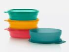 Super Sale tupperware Impressions Cereal Bowls 4pc Air Liquid Tight Seal Bpa Fre