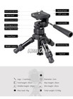 Professional Mini Dslr Camera Tripod Table Stand For Live Streaming Canon Nikon