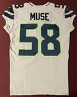 Tanner Muse Seattle Seahawks Nfl Team Issued Wolf Gray Alt Game Jersey  clemson 