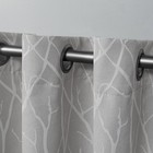 Set Of 2  63 x52   Forest Hill Woven Blackout Grommet Top Window Curtain