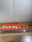 Flick My Bic Bumper Sticker - Pen Advertising 1976 Vintage Original             