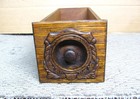 Antique Singer Wooden Sewing Machine Drawer Ornate Storage Craft Parts