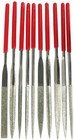 10pc 5-1 2  Diamond Needle File Set 3 X 140 X 70mm 180 Grit Ceramics Tile Glass