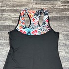 Sofibella Dress Tennis Pickle Ball Size S Black With Floral Trim Athletic