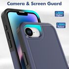 For Apple Iphone 16e Phone Case Heavy-duty Tough Dual Layer Cover tempered Glass