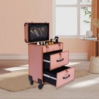 1 alu Travel Rolling Makeup Train Case Cosmetic Trolley Makeup Storage Organizer