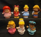 Lot Of 7 Fisher Price Disney Princess Little People Figures Cinderella