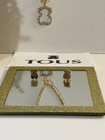 Tous Gold Stainless Steel Set Of 2 Earrings And Necklace For Woman