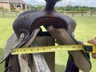Textan Hereford 15  Tooled Western Saddle Vintage  Us Made