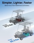 36v 100ah Golf Cart Lithium Battery Bluetooth App  Lcd Monitor Deep Cycle Bms