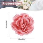 4  Silk Satin Flower Brooch Pin Large Peony Floral Lapel Pin Watermelon Red