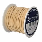 Suede Craft Lace Beige 1 8  X 25 Yds  By Silver Creek Realeather Made In Usa