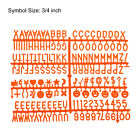 Felt Letter Board Letters Numbers Symbols 3 4 Inch Orange Alphabet Changeable