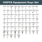 105 Heavy Equipment Master Key Set Universal Machine Replacement Ignition Keys