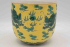 Qianlong Mark Famille Jaune Porcelain Dragon Cup 3 3 Inch