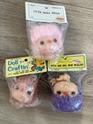 Vintage Darice Various Crafts Mitzy Yarn Hair Doll  lot Of 5  Unopened