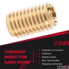 400-475 Threaded Insert For Hard Wood Brass Thread Inserts 1 4-20 Internal Threa