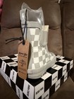 Rebel Bro Premium Waterproof Check Pull-on Ankle Rain Boots Kids Unisex Us 13