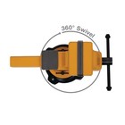 Dewalt 6-inch 4400lb Capacity Bench Vise With Anvil In Yellow   Black Dxmf06bv