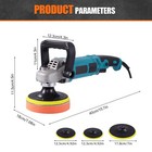 Car Buffer Polisher Waxer 6-speed Rotary 5    7  Backing Plate Polishing Machine