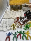 Vintage Marx Roy Rogers Lot Horses Chubby Cowboys Double R Bar Ranch Animals 