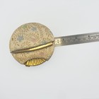 Vintage Majestic Powder Compact 1940s Deco Comb  Puff  Brocade Slip Holder Usa
