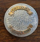 Vintage Copenhagen Snuff Lid Just Doux It Laughlin Rodeo Wage Germany Silver