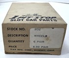 Box Of Vintage Model-rama Pit Stop K   B Slot Car  202 Aluminum Wheels