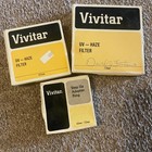 Vivitar Uv Haze Filter 72mm And 49mm-52mm Step-up Adapter Ring Lot