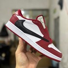 Travis Scott X Air Jordan 1 Low Og  chicago  Red White Black Men s Sneakers