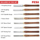 Fesa Wood Turning Tools For Lathe-8 Pc Hss Wood Chisel Set-professional Woodwork