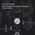 Sonicake Analog Classic Octave Guitar Bass Effects Pedal Hook And Loop Tape