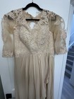 Handmade Boutique Dress Mother Of The Bride Dress Champagne High Low Size 8