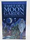 Tarot Of A Moon Garden Borderless Deck   Book Set 78 Purple Gilt-edged Cards New