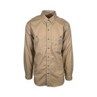 Carhartt Fr Men s Dark Khaki Shirt Flame Resistant Long Sleeve Lightweight  s04 