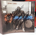 Quincy Jones Jook Joint Cd Signed By 4 Phil Collins Nancy Wilson Gloria Estefan