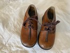 Vintage Full Brown Leather Boys Shoes 1980 s
